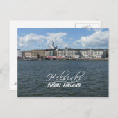 Postkarte Helsinki Hafen, anpassen (Vorne/Hinten)