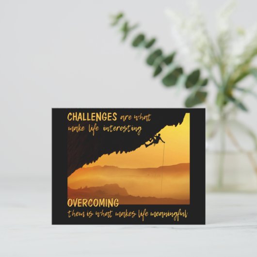 Postkarte "HERAUSFORDERUNGEN" (Stehend Vorderseite)