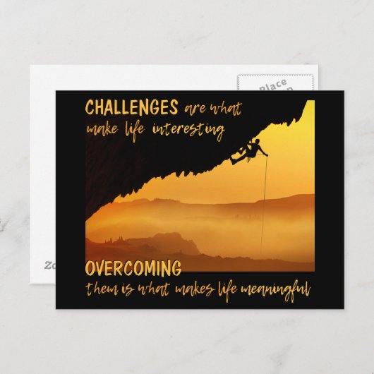 Postkarte "HERAUSFORDERUNGEN" (Vorne/Hinten)