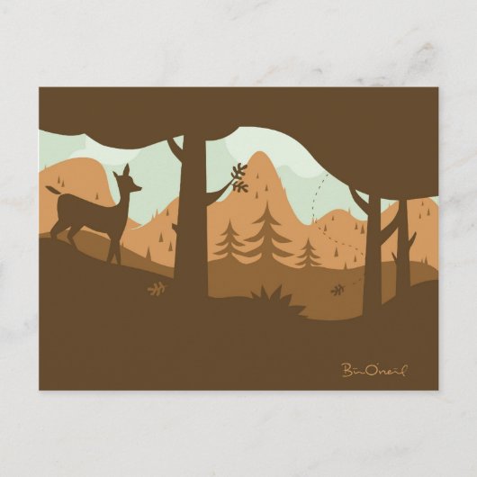 Postkarte "Herbst Landschaft" (Vorderseite)