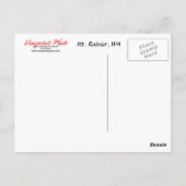 Postkarte: Herbst Mt. Rainier Postkarte (Rückseite)