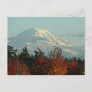 Postkarte: Herbst Mt. Rainier Postkarte