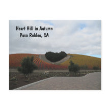 Postkarte: Herzengebirge im Herbst, Paso Robles