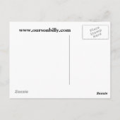 Postkarte Herzgeformter Mond. (Rückseite)