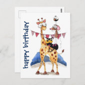 Postkarte - Herzliche Glückwünsche zum Geburtstag (Vorne/Hinten)