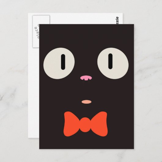 Postkarte "Hexenkatze" (3/3) (Vorne/Hinten)