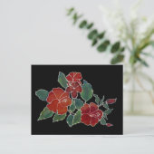 Postkarte - Hibiskus Blossom (Stehend Vorderseite)