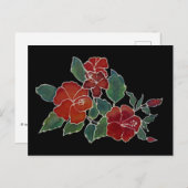 Postkarte - Hibiskus Blossom (Vorne/Hinten)