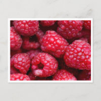 Postkarte - Himbeeren