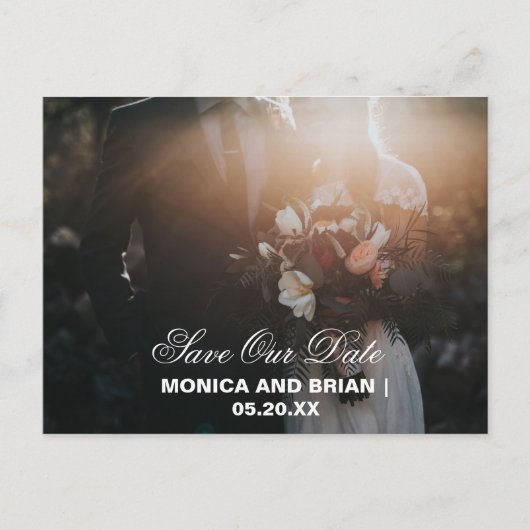 Postkarte, Hochzeitskarte, Einladung zur Hochzeit Postkarte (Vorderseite)