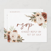 Postkarte Hochzeitskarte Rsvp-Karte (Vorne/Hinten)