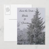 Postkarte Hochzeitskulptur Winterpine (Vorne/Hinten)
