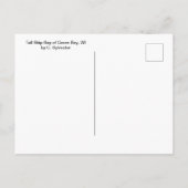 Postkarte - hohes Schiff, Bay of Green Bay, WI (Rückseite)