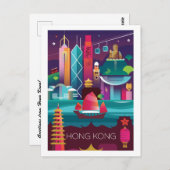 Postkarte Hongkong (Vorne/Hinten)