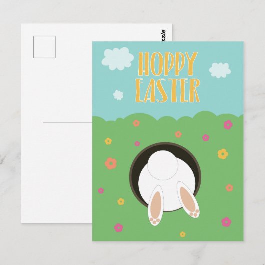 Postkarte "Hoppy Oaster" (Vorne/Hinten)