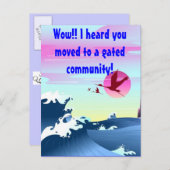 Postkarte "Hören Sie, Sie sind in eine geschlossen (Vorne/Hinten)