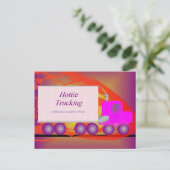 Postkarte - Hottie Trucking (Stehend Vorderseite)