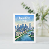 Postkarte Houston Texas (Stehend Vorderseite)