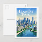 Postkarte Houston Texas (Vorne/Hinten)