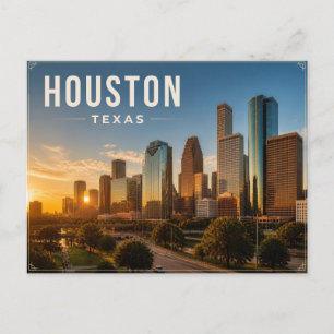 Postkarte Houston Texas