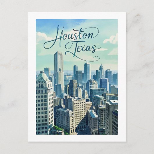 Postkarte Houston Texas (Vorderseite)