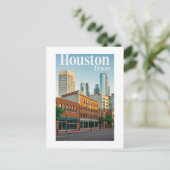 Postkarte Houston Texas (Stehend Vorderseite)