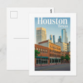 Postkarte Houston Texas (Vorne/Hinten)