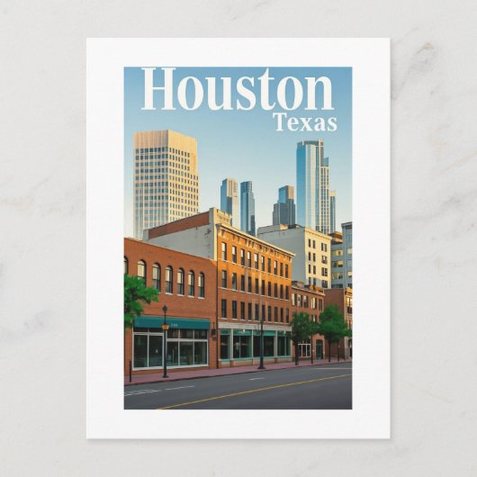 Postkarte Houston Texas (Vorderseite)