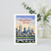 Postkarte Houston Texas (Stehend Vorderseite)