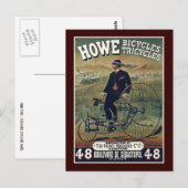 Postkarte: Howe Bicycles & Tricycle Postkarte (Vorne/Hinten)