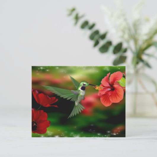 Postkarte Hummingbird (Stehend Vorderseite)
