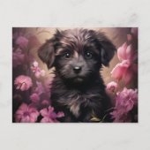 Postkarte Hundehaltende (Vorderseite)