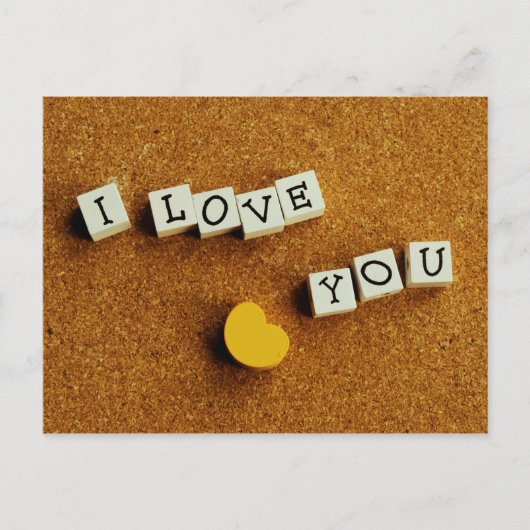Postkarte "I Liebe You" (Vorderseite)