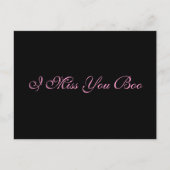 Postkarte "I Miss You Boo" (Vorderseite)