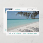 POSTKARTE/"ICH BIN IN EINEM TURKS & CAICOS" STAAT  POSTKARTE (Vorne/Hinten)