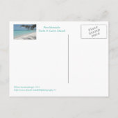 POSTKARTE/"ICH BIN IN EINEM TURKS & CAICOS" STAAT  POSTKARTE (Rückseite)