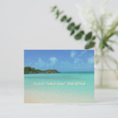 Postkarte "Ich bin in einem "Turks und Caicos" Sta (Stehend Vorderseite)