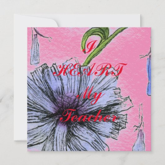 Postkarte "Ich höre meinen Lehrer" (Vorderseite)