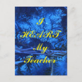 Postkarte "Ich höre meinen Lehrer" (Vorderseite)