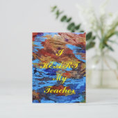 Postkarte "Ich höre meinen Lehrer" (Stehend Vorderseite)