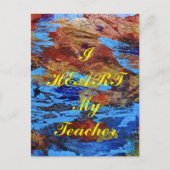 Postkarte "Ich höre meinen Lehrer" (Vorderseite)