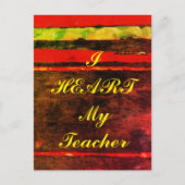 Postkarte "Ich höre meinen Lehrer" (Vorderseite)