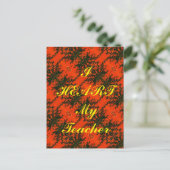 Postkarte "Ich höre meinen Lehrer" (Stehend Vorderseite)