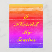 Postkarte "Ich höre meinen Lehrer" (Vorderseite)