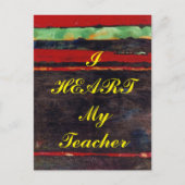 Postkarte "Ich höre meinen Lehrer" (Vorderseite)