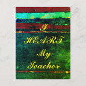Postkarte "Ich höre meinen Lehrer" (Vorderseite)