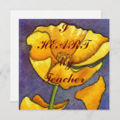 Postkarte "Ich höre meinen Lehrer" (Vorne/Hinten)