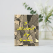 Postkarte "Ich höre meinen Lehrer" (Stehend Vorderseite)