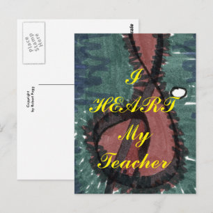 Postkarte "Ich höre meinen Lehrer"