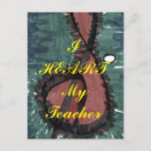 Postkarte "Ich höre meinen Lehrer" (Vorderseite)